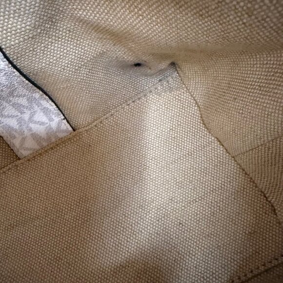 Michael Kors Eva MK Signature PVC Ombre Blue Multi Large Tote with Pouch NICE!! - Picture 14 of 15